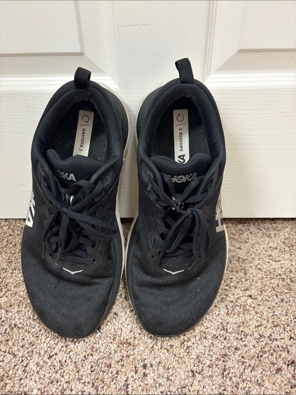 Hoka Men's Black Athletic Running Sneakers